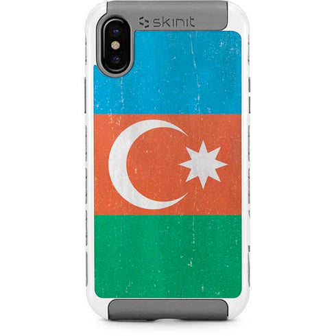 Azerbaijan Flag Distressed iPhone X/XS Cargo Case